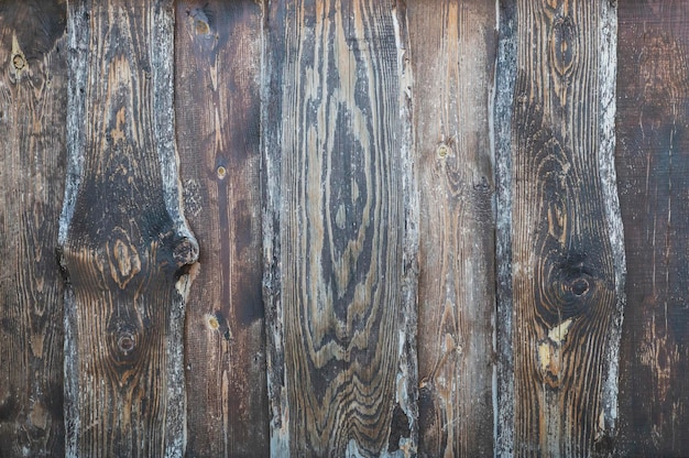 Background from old brown boards with rough surface