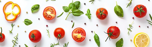 Photo background from vegetables and fruits vegan foodpeppers tomatoes greensgenerative ai