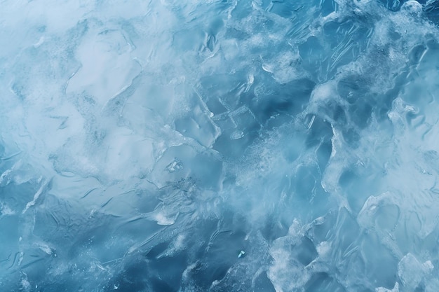 Background of frozen ice