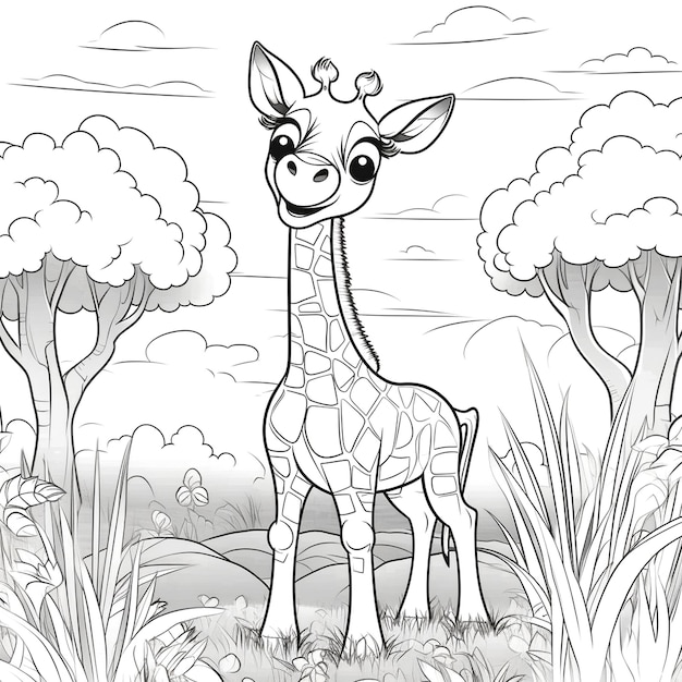 Background for giraffe