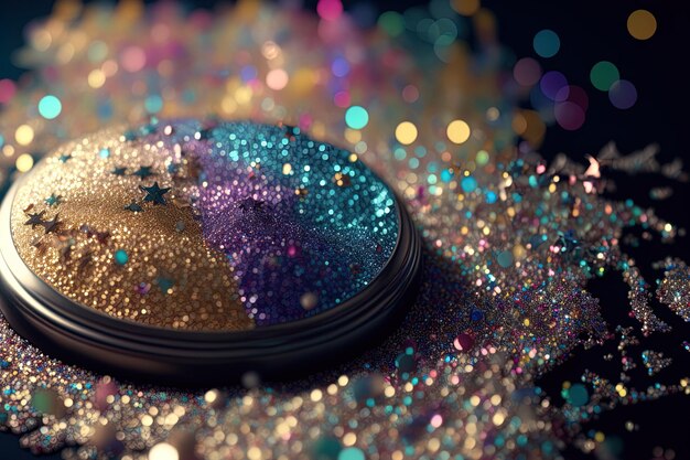 Background of the glitter product