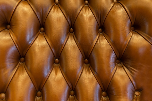 The background of gold leather sofa