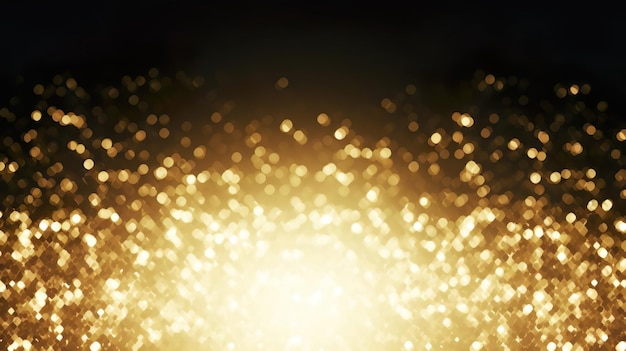 Photo background of gold sequins and glare sparkling