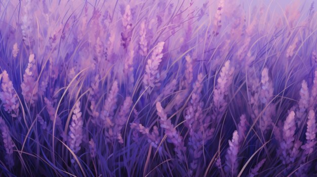 The background of the grass is in Lavender color