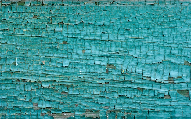 Background of green and blue painted wooden boards, painted wood texture