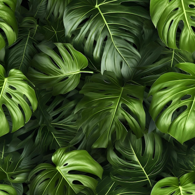 Фон из зеленых листьев со словом пальма на нем