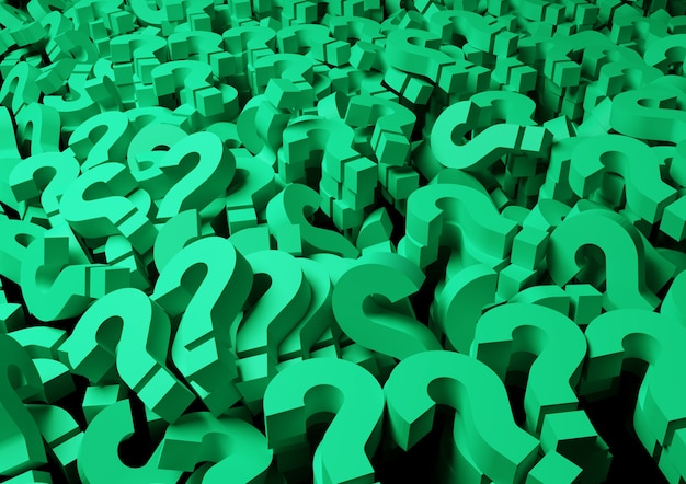 Photo background green question marks