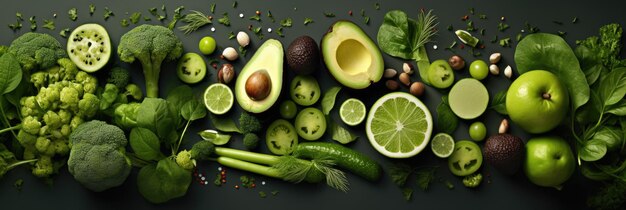 background of green vegetables