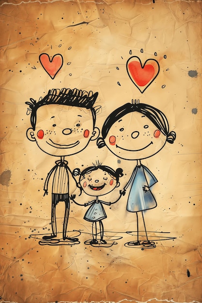 Background of happy family enjoying