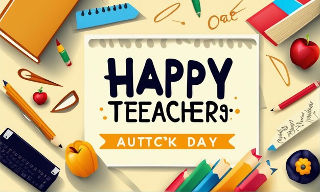 background happy teachers' day