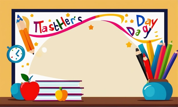 background happy teachers' day