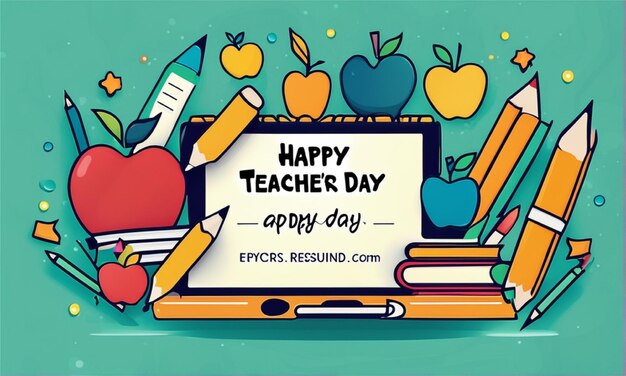 background happy teachers' day