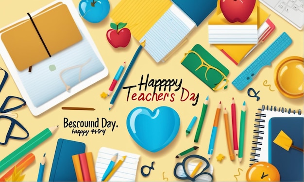 background happy teachers' day