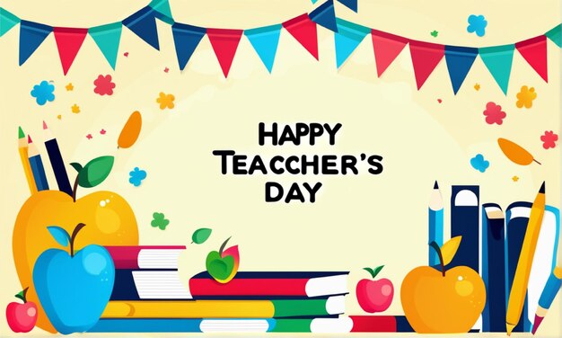 background happy teachers' day