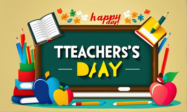 background happy teachers' day