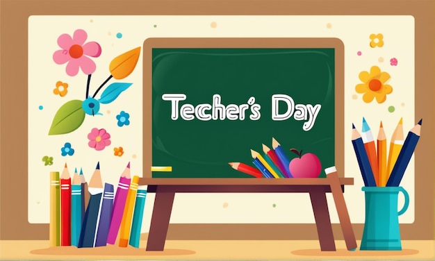 background happy teachers' day