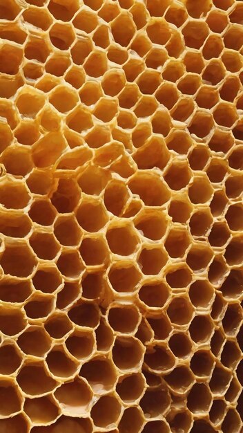 Background hexagon texture wax honeycomb from a bee hive