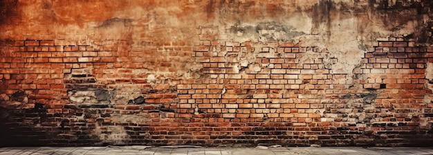 Lightbox Generative AI에서 벽돌 벽의 고대비 명암 조명 배경