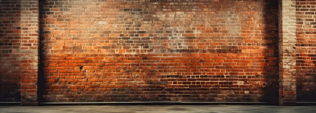 Background of Highcontrast chiaroscuro lighting of a brick wall in a lightbox Generative AI