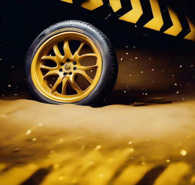 Background illustration car wheels