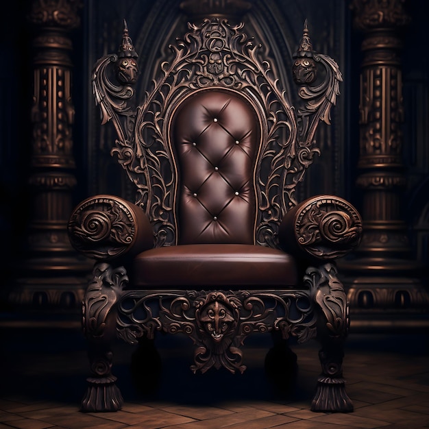 background illustration Luxury chair leather