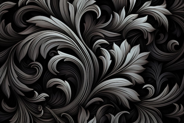Background Illustration of seamless abstract black
