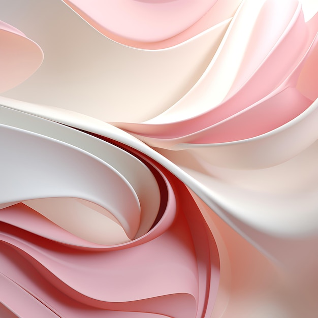 Иллюстрация фона вихревая волна розовая и белая