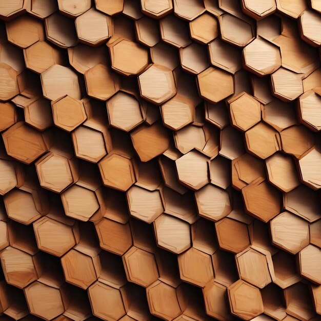 Background illustration wallpaper wooden hexagon pattern