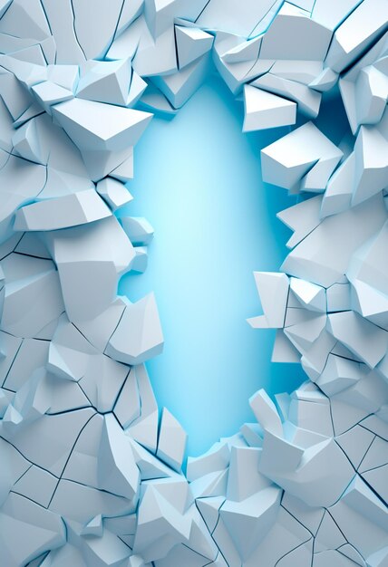 Photo background image of a 3d seamless abstract broken door white abstract background