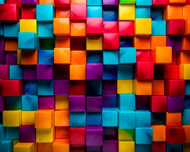 background image of abstract squares in the background vivid colors