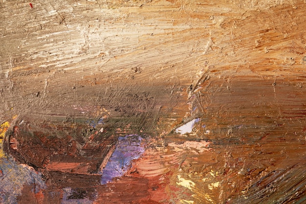 Background image of bright oilpaint palette closeup