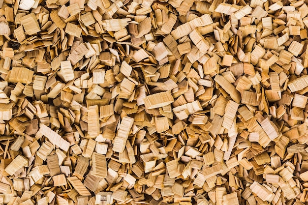 Background image of brown wood chips Texture