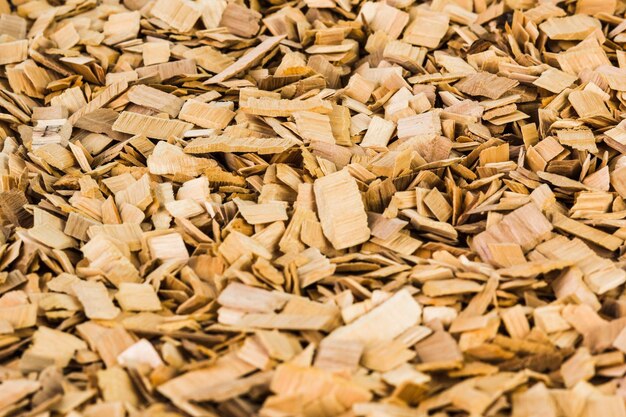 Background image of brown wood chips Texture