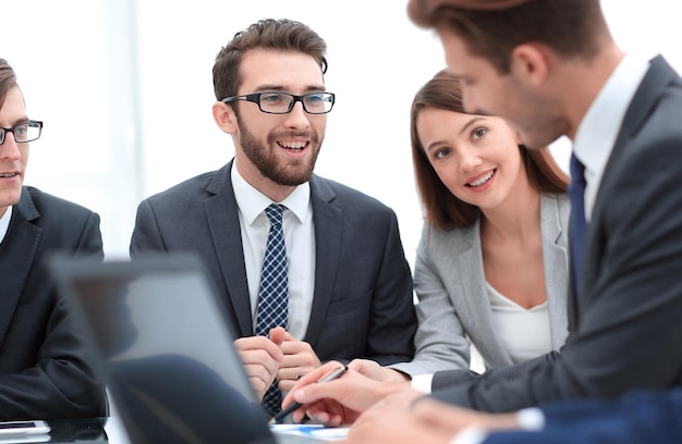 Background image of businessman at Desk