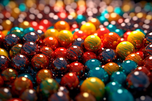 background image of colored glass balls