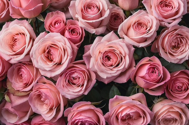 Background image of pink roses