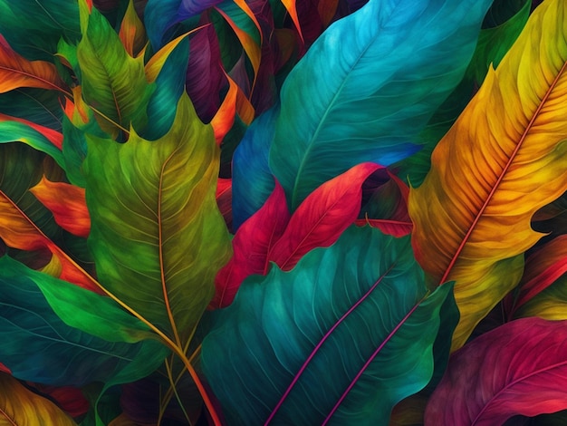 Photo background image of plants and leaves