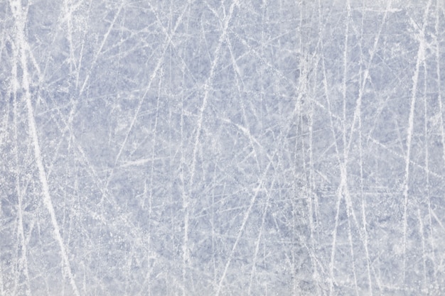 Background image of textured ice on skating rink