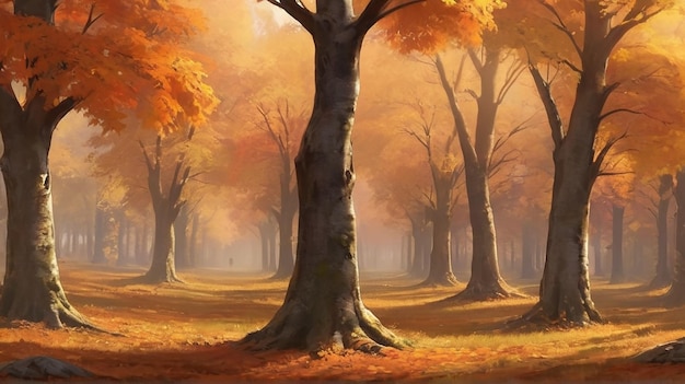 background image with the autumn atmosphere and trees