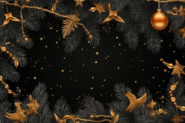 Background image with christmas tree theme