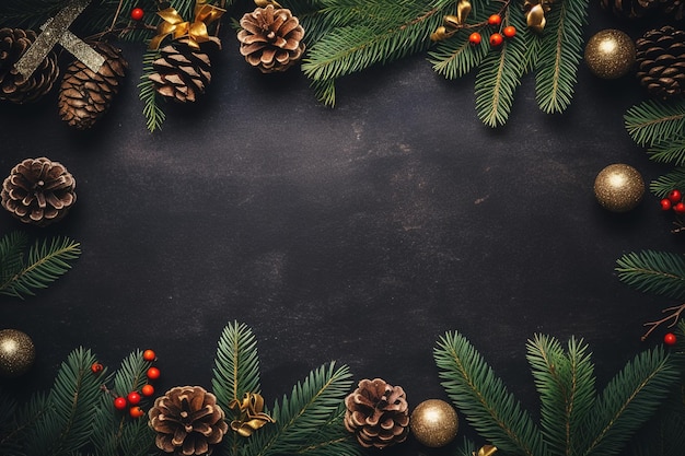 Background image with christmas tree theme