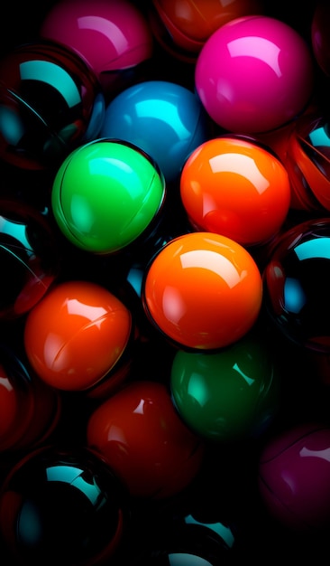 background image with colorful balls