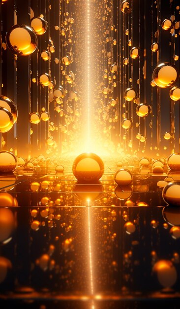 background image with golden balls