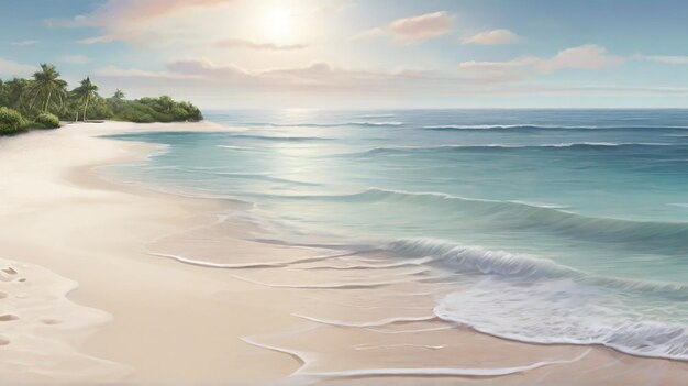 Background image with a white sandy beach