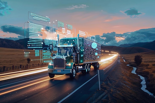 Background of intelligent management of truck