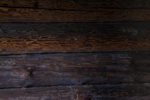 The background is made of old wooden planks Closeup of the old wooden wall