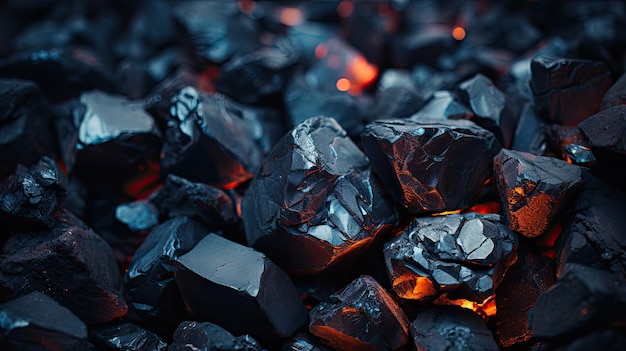 背景は自然に発生する黒い炭で作られています 産業用石炭で使用されます