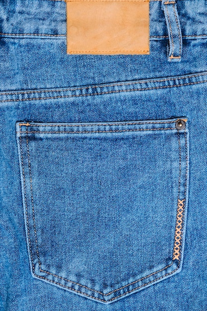 Foto sfondo jeans tasca posteriore dei pantaloni