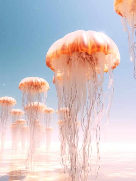 background for jellyfish