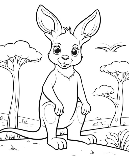 Photo background for kangaroo